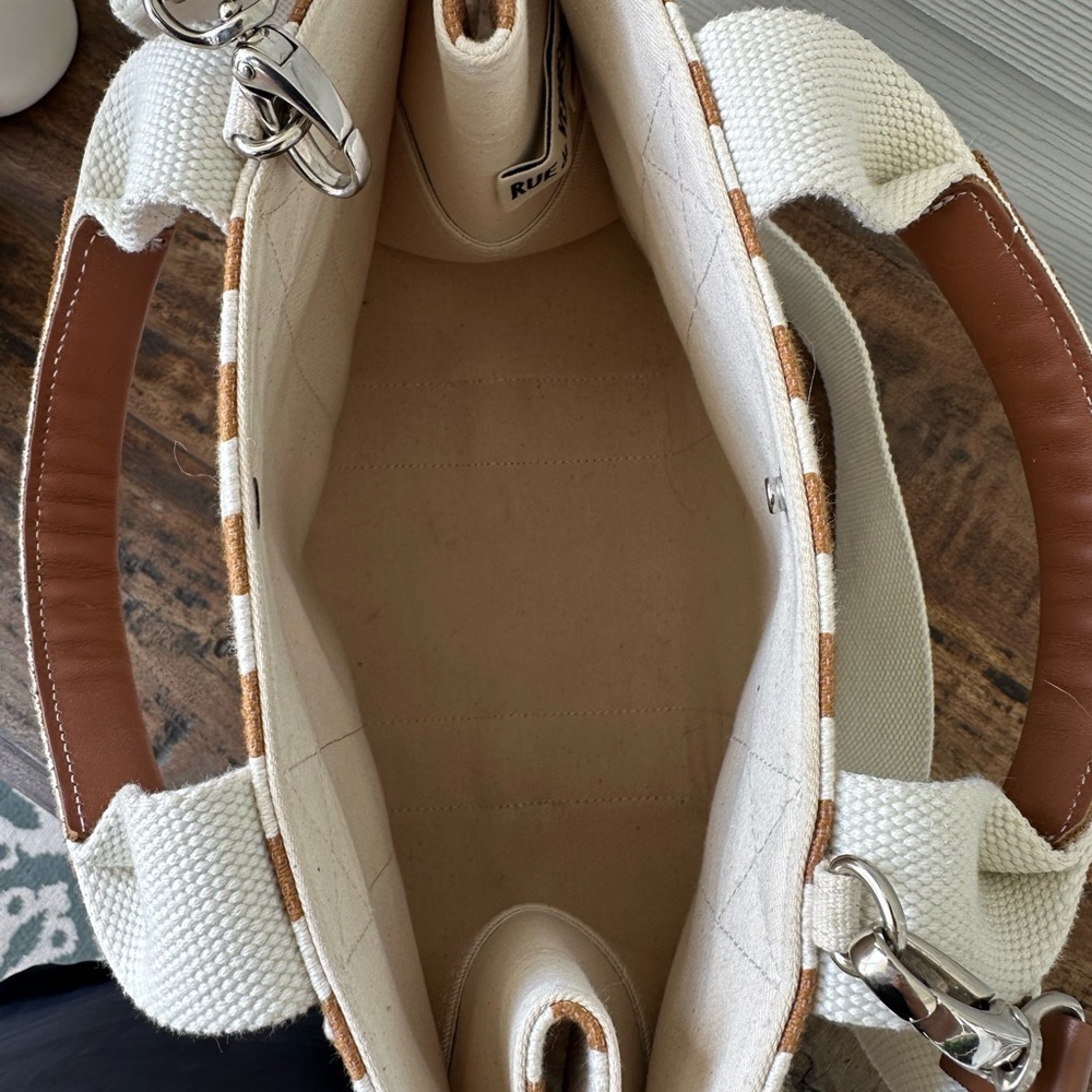 RUE de Verneuil Canvas Top Handle Bag - Picture 7 of 9